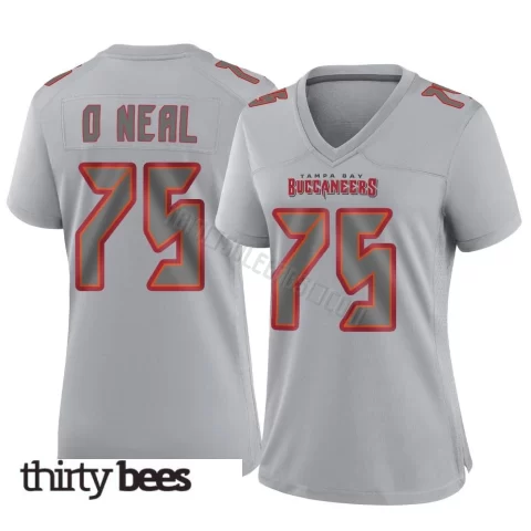 Raiqwon O'Neal ＃75 Tampa Bay Buccaneers Women's Game Gray Atmosphere Fashion Jersey