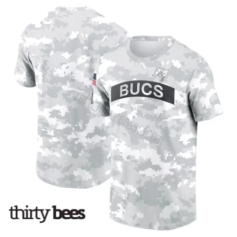 Tampa Bay Buccaneers Men's Arctic Camo 2024 Salute To Service Performance T-Shirt