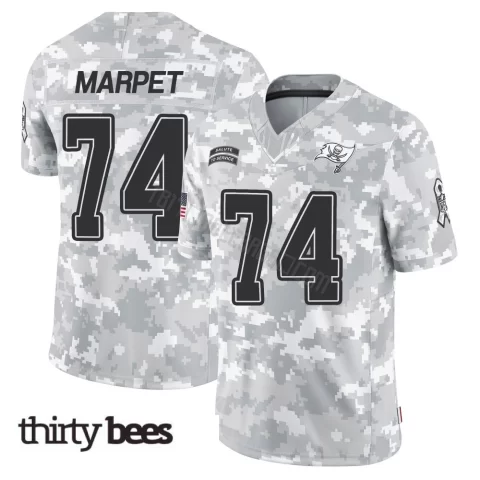 Ali Marpet ＃74 Tampa Bay Buccaneers Youth Limited Arctic Camo 2024 Salute to Service Jersey