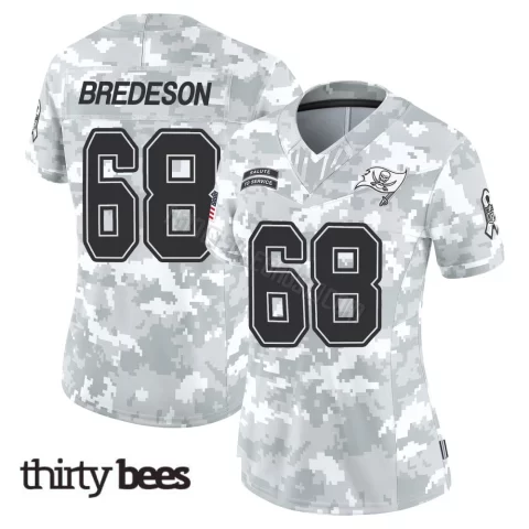 Ben Bredeson ＃68 Tampa Bay Buccaneers Women's Limited Arctic Camo 2024 Salute to Service Jersey