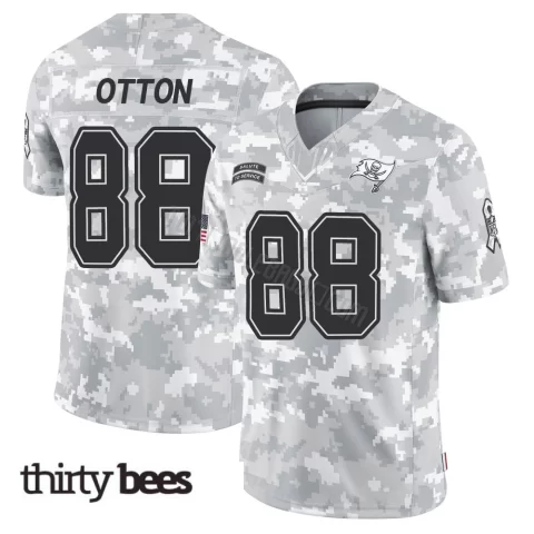 Cade Otton ＃88 Tampa Bay Buccaneers Men's Limited Arctic Camo 2024 Salute to Service Jersey