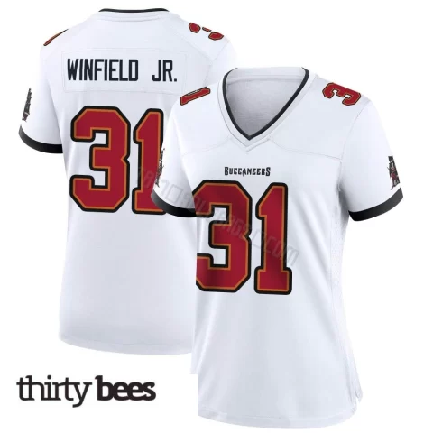 Antoine Winfield Jr. ＃31 Tampa Bay Buccaneers Women's Game White Jersey