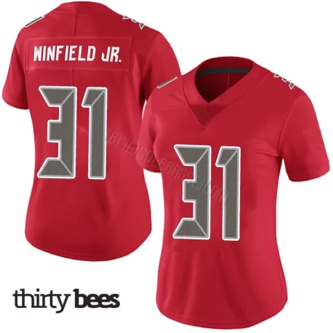 Antoine Winfield Jr. ＃31 Tampa Bay Buccaneers Women's Limited Red Team Color Vapor Untouchable Jersey