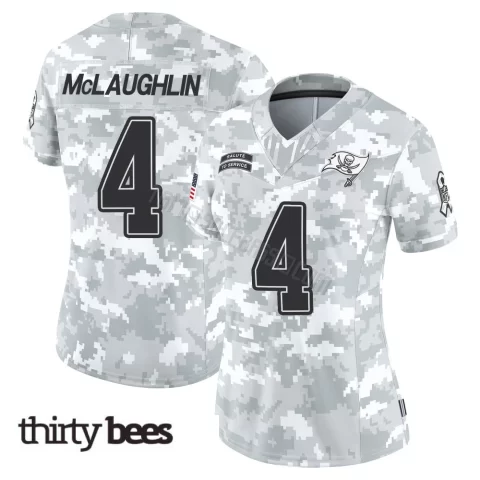 Chase McLaughlin ＃4 Tampa Bay Buccaneers Women's Limited Arctic Camo 2024 Salute to Service Jersey