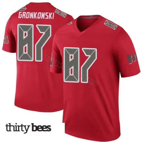 Rob Gronkowski ＃87 Tampa Bay Buccaneers Men's Legend Red Color Rush Jersey