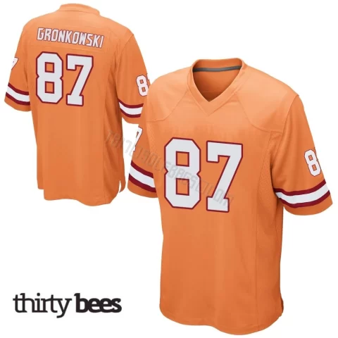 Rob Gronkowski ＃87 Tampa Bay Buccaneers Youth Game Orange Alternate Jersey