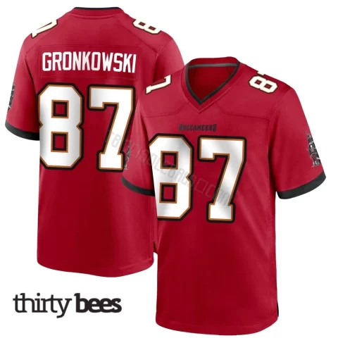 Rob Gronkowski ＃87 Tampa Bay Buccaneers Men's Game Red Team Color Jersey