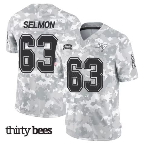 Lee Roy Selmon ＃63 Tampa Bay Buccaneers Youth Limited Arctic Camo 2024 Salute to Service Jersey
