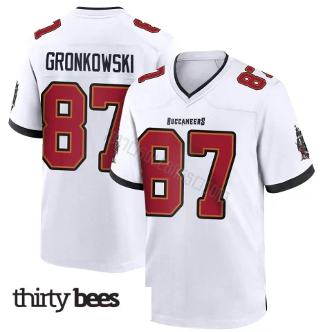 Rob Gronkowski ＃87 Tampa Bay Buccaneers Men's Game White Jersey