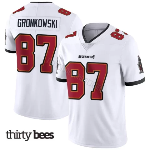Rob Gronkowski ＃87 Tampa Bay Buccaneers Men's Limited White Vapor Untouchable Jersey