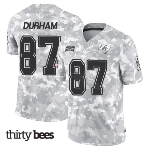 Payne Durham ＃87 Tampa Bay Buccaneers Youth Limited Arctic Camo 2024 Salute to Service Jersey