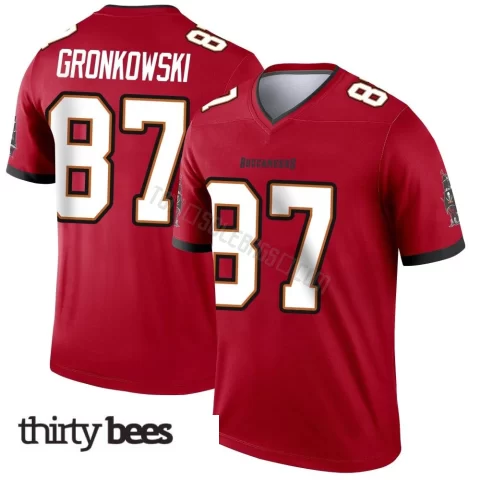 Rob Gronkowski ＃87 Tampa Bay Buccaneers Men's Legend Red Jersey