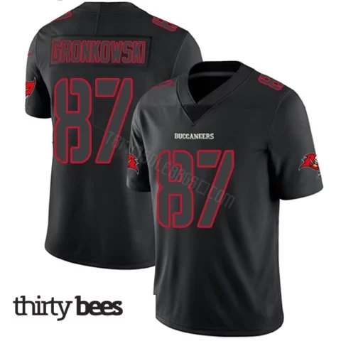 Rob Gronkowski ＃87 Tampa Bay Buccaneers Youth Limited Black Impact Jersey
