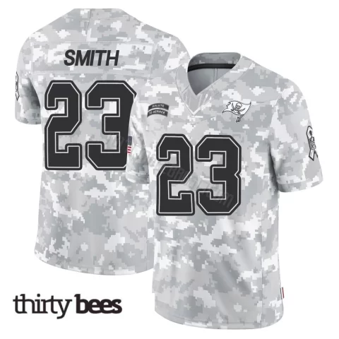 Tykee Smith ＃23 Tampa Bay Buccaneers Youth Limited Arctic Camo 2024 Salute to Service Jersey