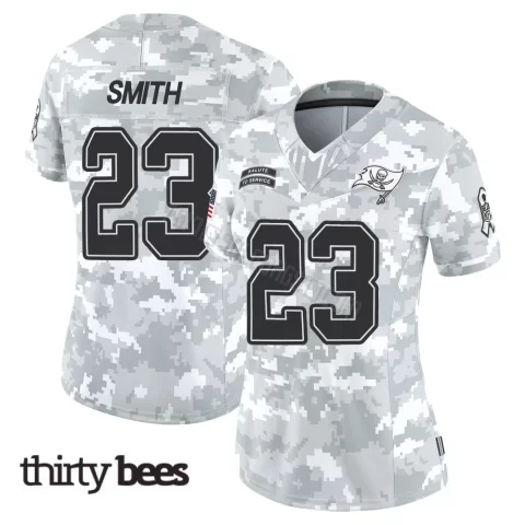 Tykee Smith ＃23 Tampa Bay Buccaneers Women's Limited Arctic Camo 2024 Salute to Service Jersey