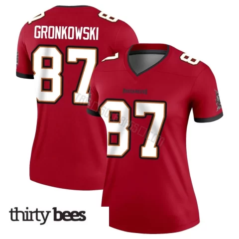 Rob Gronkowski ＃87 Tampa Bay Buccaneers Women's Legend Red Jersey