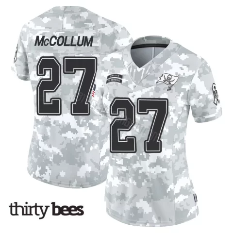 Zyon McCollum ＃27 Tampa Bay Buccaneers Women's Limited Arctic Camo 2024 Salute to Service Jersey