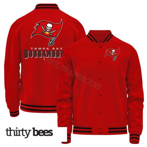 Tampa Bay Buccaneers Youth Red Full-Snap Jacket