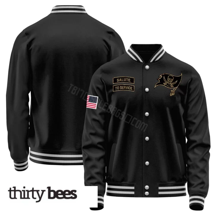 Tampa Bay Buccaneers Men's Black Salute to Service Sideline Performance Jacket