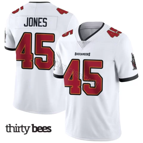 Deion Jones ＃45 Tampa Bay Buccaneers Youth Limited White Vapor Untouchable Jersey