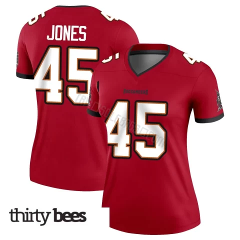 Deion Jones ＃45 Tampa Bay Buccaneers Women's Legend Red Jersey