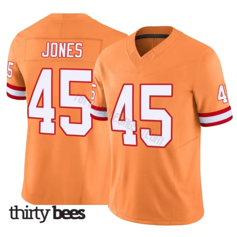 Deion Jones ＃45 Tampa Bay Buccaneers Men's Limited Orange Vapor F.U.S.E. Jersey