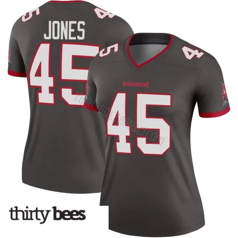 Deion Jones ＃45 Tampa Bay Buccaneers Women's Legend Pewter Alternate Jersey