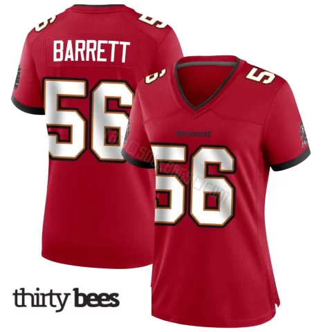 Shaquil Barrett ＃56 Tampa Bay Buccaneers Women's Game Red Team Color Jersey