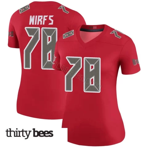 Tristan Wirfs ＃78 Tampa Bay Buccaneers Women's Legend Red Color Rush Jersey