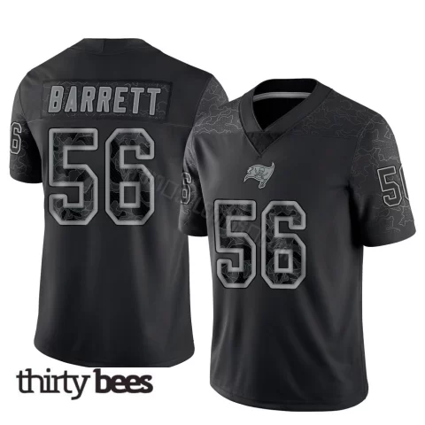 Shaquil Barrett ＃56 Tampa Bay Buccaneers Youth Limited Black Reflective Jersey