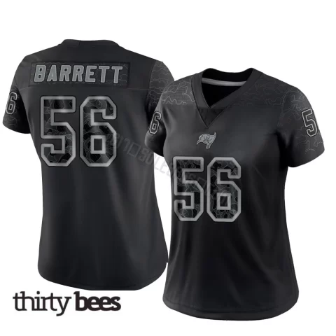 Shaquil Barrett ＃56 Tampa Bay Buccaneers Women's Limited Black Reflective Jersey