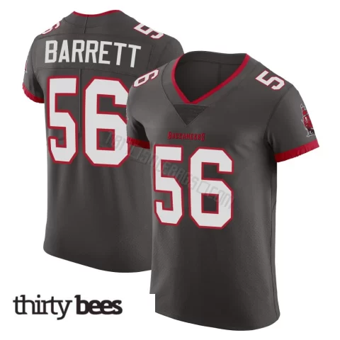 Shaquil Barrett ＃56 Tampa Bay Buccaneers Men's Elite Pewter Alternate Vapor Jersey