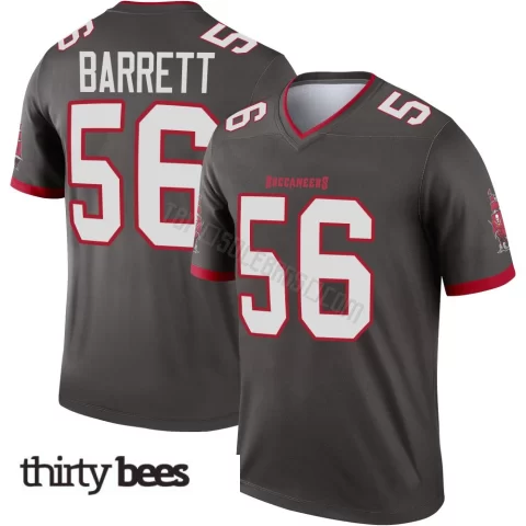 Shaquil Barrett ＃56 Tampa Bay Buccaneers Men's Legend Pewter Alternate Jersey