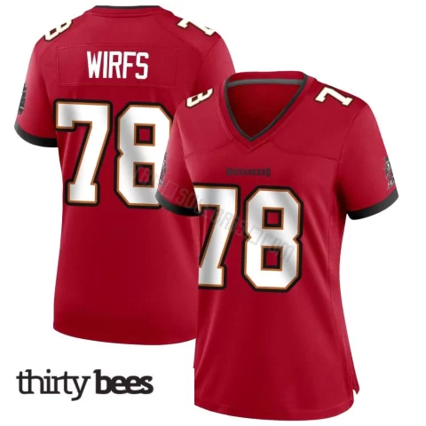 Tristan Wirfs ＃78 Tampa Bay Buccaneers Women's Game Red Team Color Jersey