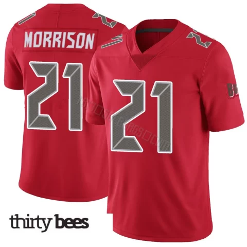 Benjamin Morrison ＃21 Tampa Bay Buccaneers Men's Limited Red Color Rush Jersey