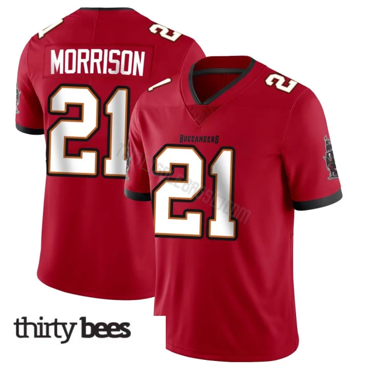 Benjamin Morrison ＃21 Tampa Bay Buccaneers Men's Limited Red Team Color Vapor Untouchable Jersey