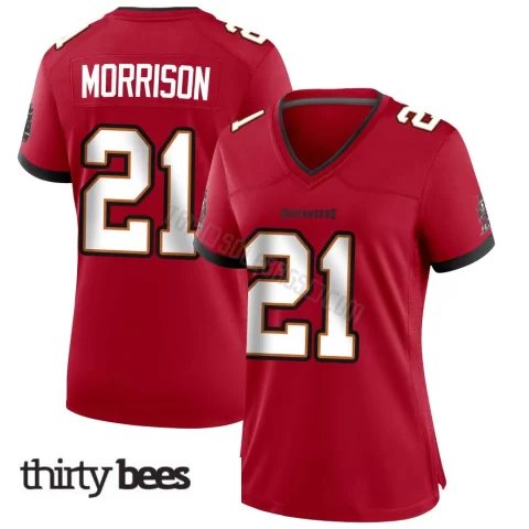 Benjamin Morrison ＃21 Tampa Bay Buccaneers Women's Game Red Team Color Jersey