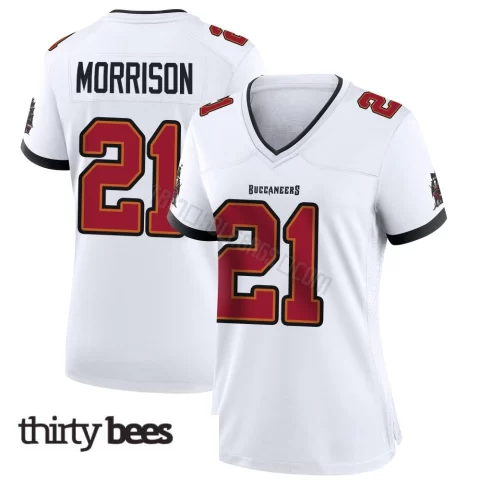 Benjamin Morrison ＃21 Tampa Bay Buccaneers Women's Game White Jersey