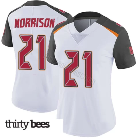 Benjamin Morrison ＃21 Tampa Bay Buccaneers Women's Limited White Vapor Untouchable Jersey