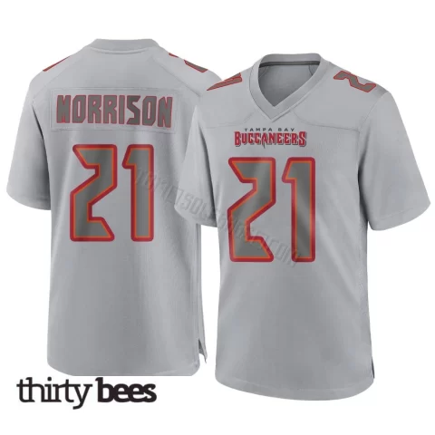 Benjamin Morrison ＃21 Tampa Bay Buccaneers Youth Game Gray Atmosphere Fashion Jersey