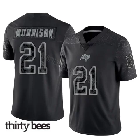 Benjamin Morrison ＃21 Tampa Bay Buccaneers Men's Limited Black Reflective Jersey