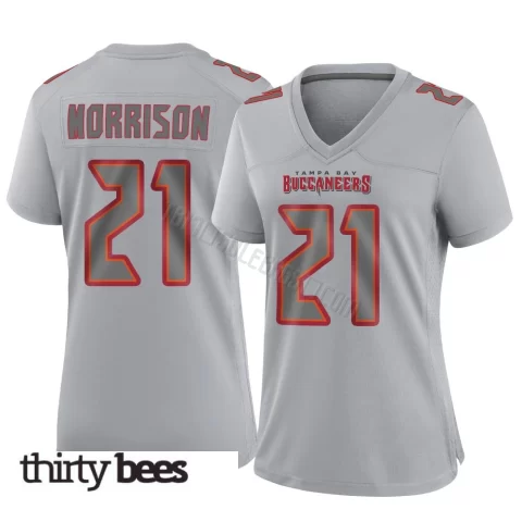 Benjamin Morrison ＃21 Tampa Bay Buccaneers Women's Game Gray Atmosphere Fashion Jersey