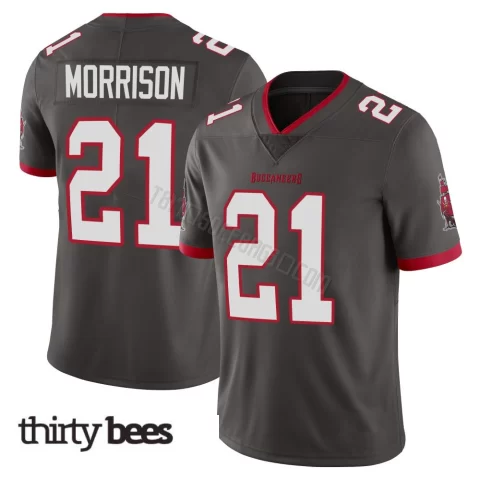 Benjamin Morrison ＃21 Tampa Bay Buccaneers Youth Limited Pewter Alternate Vapor Jersey