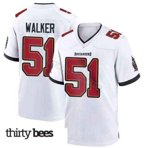 David Walker ＃51 Tampa Bay Buccaneers Youth Game White Jersey
