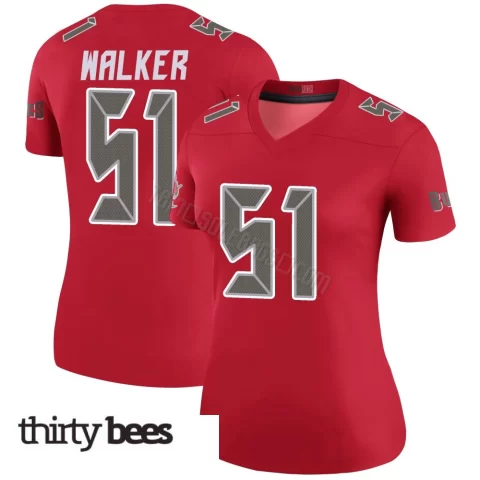 David Walker ＃51 Tampa Bay Buccaneers Women's Legend Red Color Rush Jersey