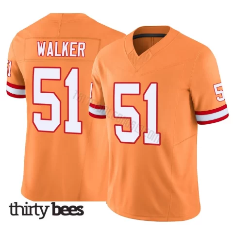 David Walker ＃51 Tampa Bay Buccaneers Men's Limited Orange Vapor F.U.S.E. Jersey