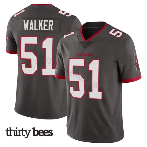 David Walker ＃51 Tampa Bay Buccaneers Youth Limited Pewter Alternate Vapor Jersey