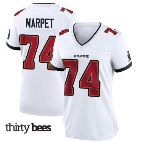 Ali Marpet ＃74 Tampa Bay Buccaneers Women's Game White Jersey