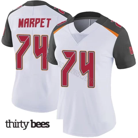 Ali Marpet ＃74 Tampa Bay Buccaneers Women's Limited White Vapor Untouchable Jersey