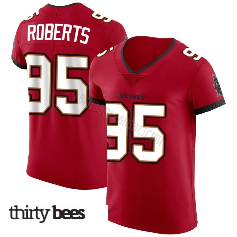 Elijah Roberts ＃95 Tampa Bay Buccaneers Men's Elite Red Vapor Jersey